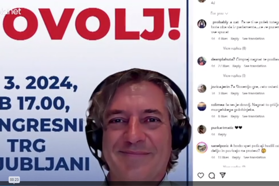 Janša s shodom proti korupciji. Proti čemu pa Golob s svojim shodom?