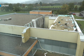 Čudež ob zrušitvi strehe telovadnice